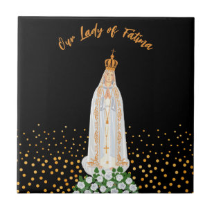 Our Lady of Fatima Procession of Candles Ceramic Tile