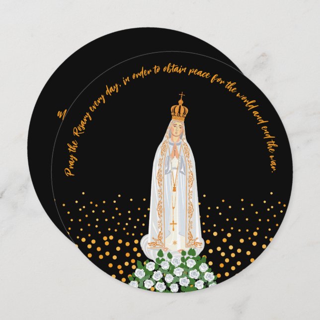 Our Lady of Fatima Procession of Candles Invitation (Front/Back)