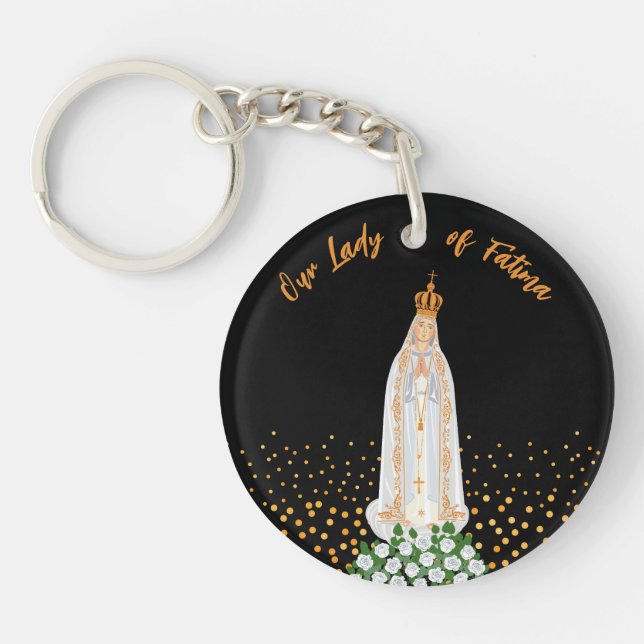 Our Lady of Fatima Procession of Candles Key Ring (Front)