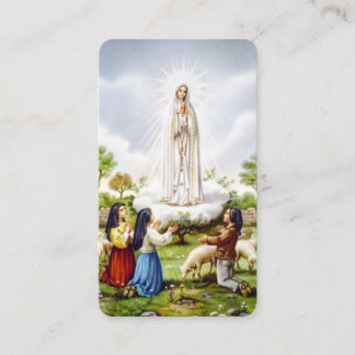 Our Lady of Fatima Rosary Petition Card