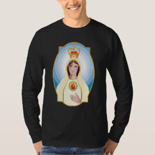 Our Lady Of Fatima Rosary Prayer Holy Blessed Mary T-Shirt