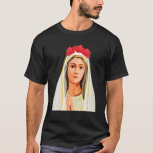Our Lady of Fatima Rosary Prayer Holy Blessed Mary T-Shirt