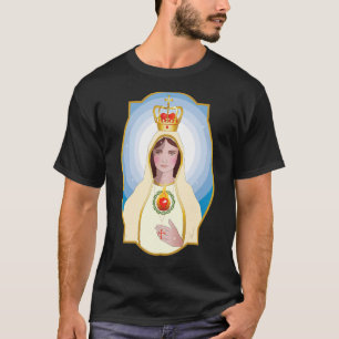 Our Lady Of Fatima Rosary Prayer Holy Blessed Mary T-Shirt