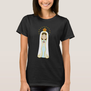 Our Lady Of Fatima Rosary Prayer Holy Blessed Mary T-Shirt