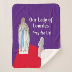 Our Lady of Fatima Sherpa Blanket
