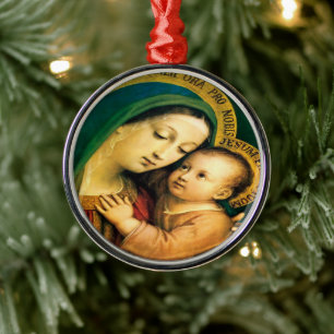 Our Lady of Good Counsel by Litany Lane Metal Ornament