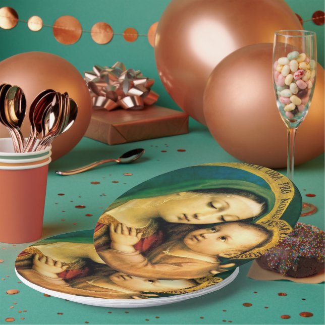 Our Lady of Good Counsel Paper Plate (Multi)