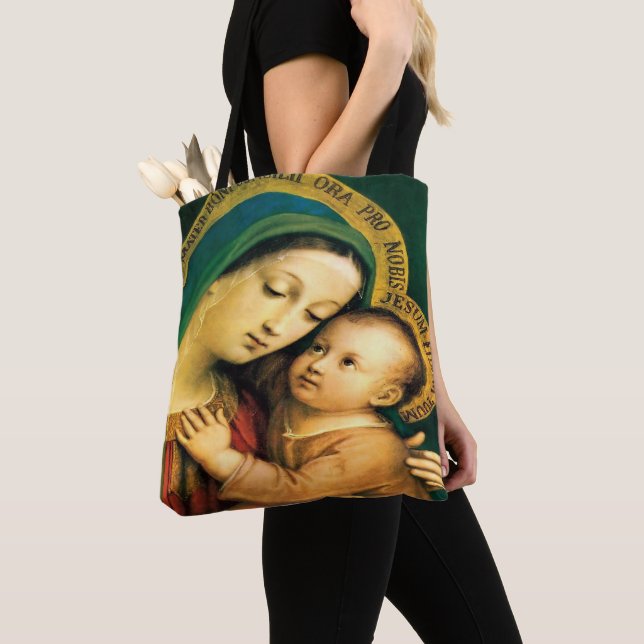 Our Lady of Good Counsel Tote Bag (Close Up)