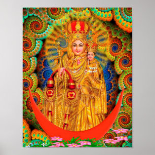 OUR LADY OF GOOD HEALTH PATRON OF INDIA POSTER