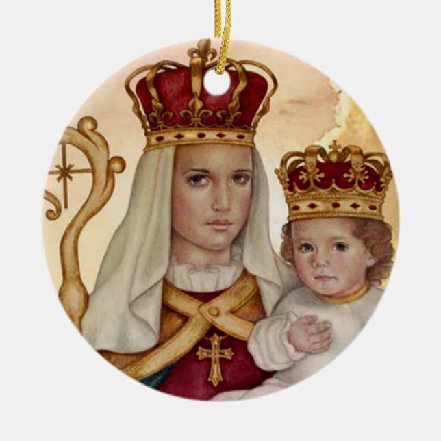 Our Lady of Good Success Ceramic Ornament (Front)