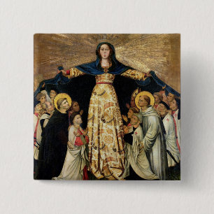 Our Lady of Grace and the Masters of the Order of 15 Cm Square Badge