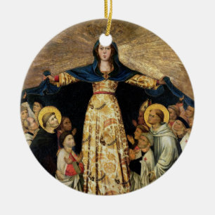 Our Lady of Grace and the Masters of the Order of Ceramic Tree Decoration