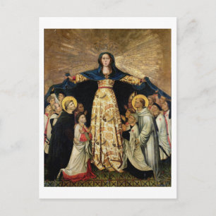 Our Lady of Grace and the Masters of the Order of Postcard