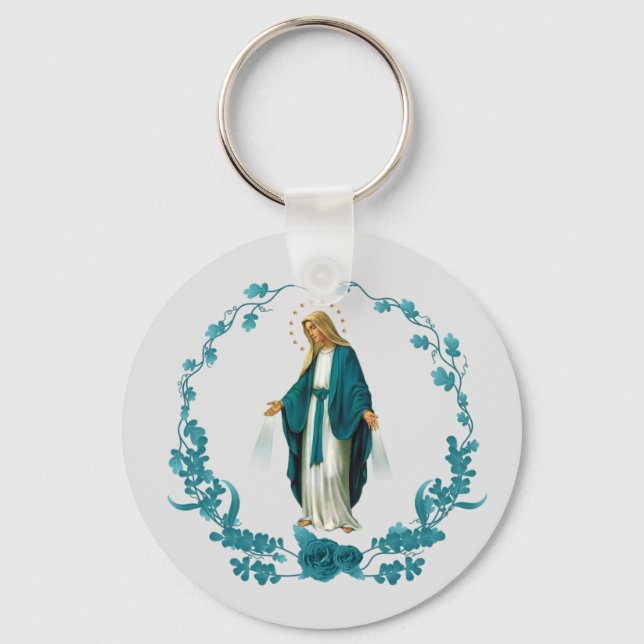 Our Lady of Grace Keychain (Front)