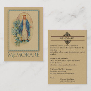 Our Lady of Grace Memorare Holy Card