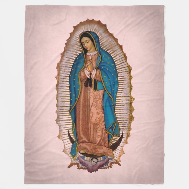 Our Lady of Guadalupe 1531 Fleece Blanket (Front)