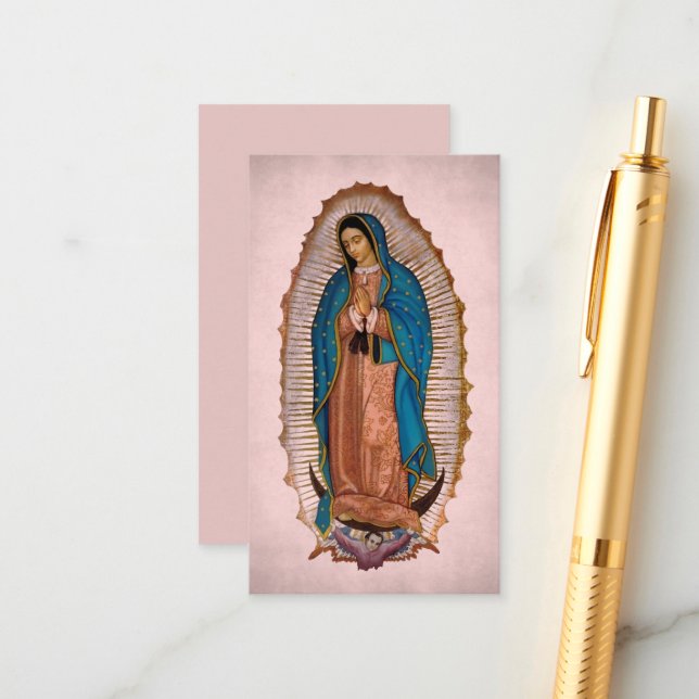 Our Lady of Guadalupe 1531 with Prayer Enclosure Card (Front/Back In Situ)