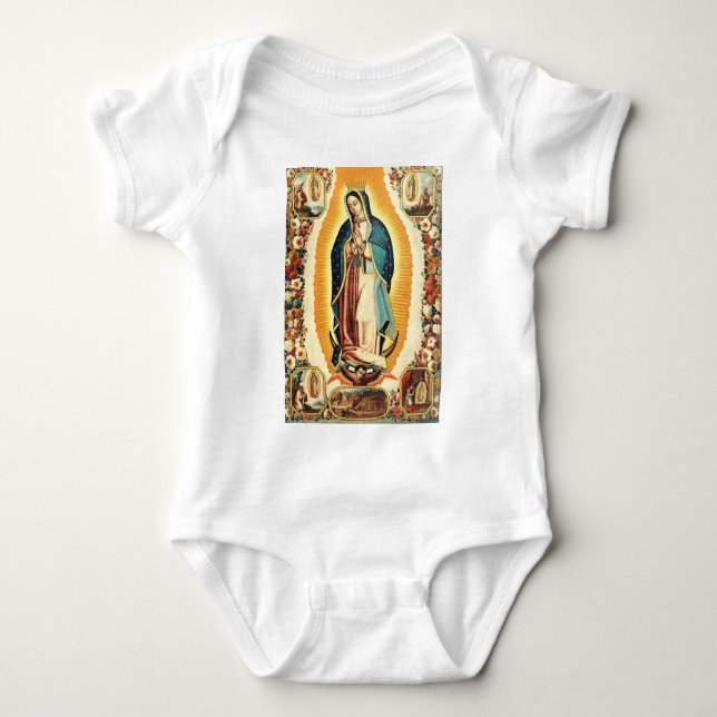 Our Lady of Guadalupe Baby Bodysuit (Front)