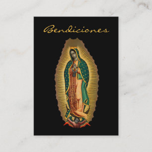 Our Lady of Guadalupe Bendiciones Mexican Hispanic Enclosure Card