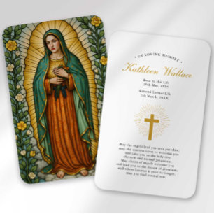Our Lady of Guadalupe Bereavement Sympathy Card