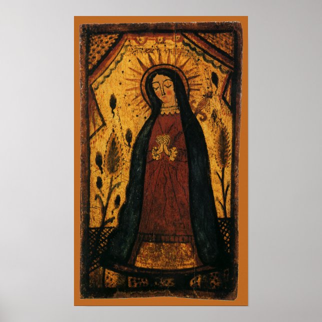 Our Lady of Guadalupe by Pedro Antonio Fresquis Poster (Front)