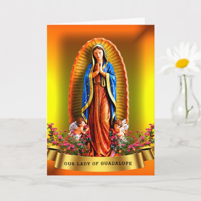 Our Lady of Guadalupe Card (Small Plant)