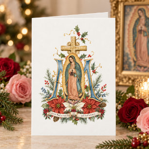 Our Lady of Guadalupe Catholic Christmas Holiday Card