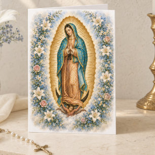Our Lady of Guadalupe Catholic Luke 1:42 Card