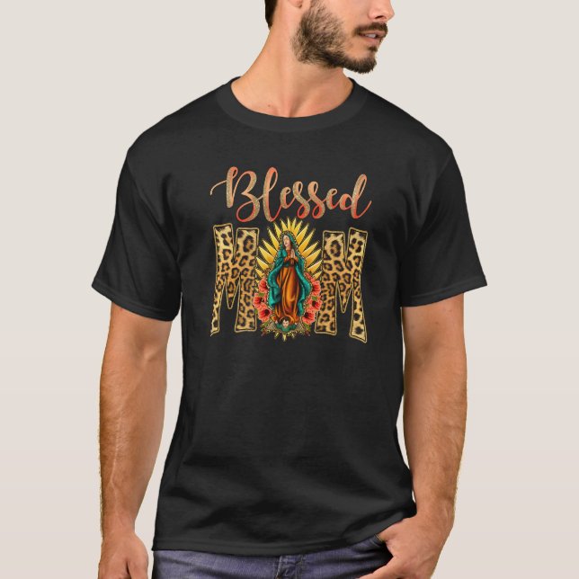 Our Lady Of Guadalupe Catholic Virgin Mary Mexican T-Shirt (Front)