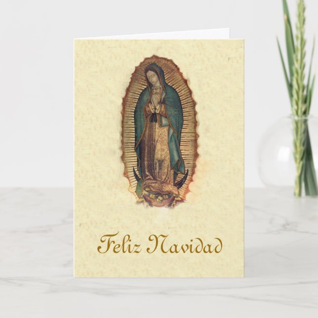 Our Lady of Guadalupe Christmas Holiday Card (Front)