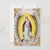 Our Lady Of Guadalupe Classic Holy Card