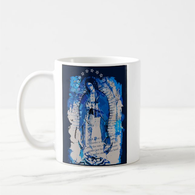 Our Lady of Guadalupe Collage Coffee Mug (Left)