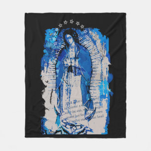 Our Lady of Guadalupe Collage  Fleece Blanket