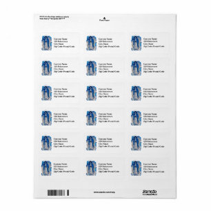 Our Lady of Guadalupe Collage Label