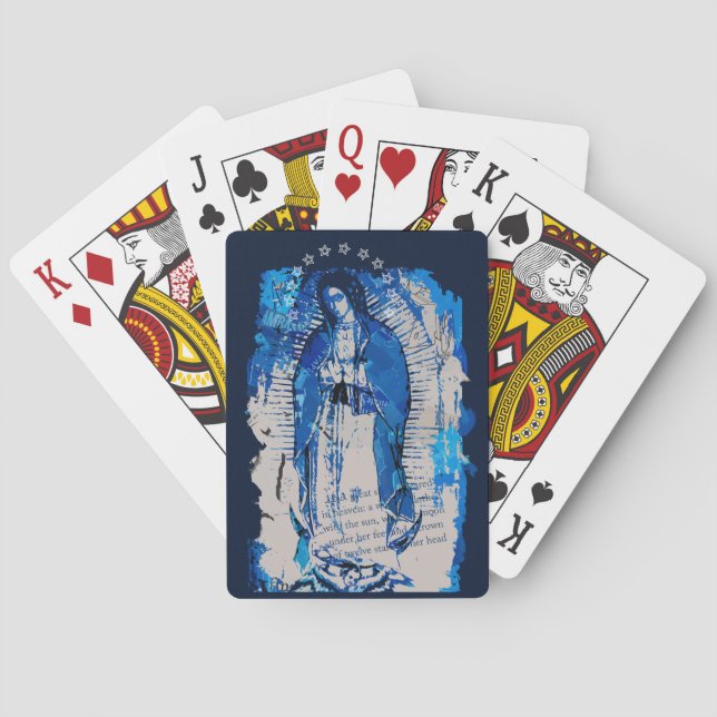 Our Lady of Guadalupe Collage Playing Cards (Back)