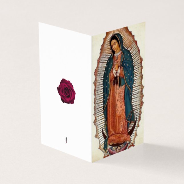 Our Lady of Guadalupe Condolence Thank You Cards (Outside)