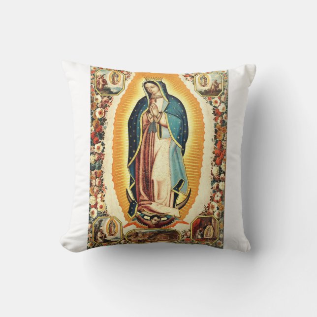 Our Lady of Guadalupe Cushion (Front)