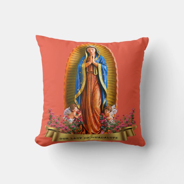 Our Lady of Guadalupe Cushion (Front)