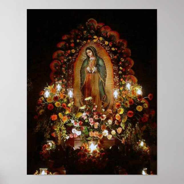 OUR LADY OF GUADALUPE DEVOTIONAL ALTAR POSTER (Front)