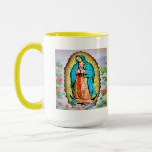 Our Lady of Guadalupe Floral Mug