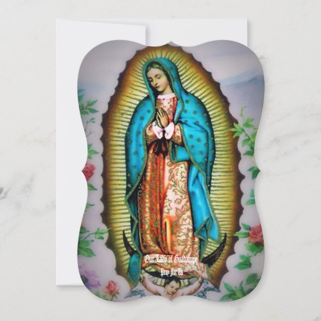 Our Lady of Guadalupe Floral with Prayer (Front)