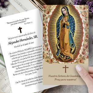 Our Lady of Guadalupe Funeral Prayer Cards 6