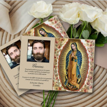 Our Lady of Guadalupe Funeral Thank You Card