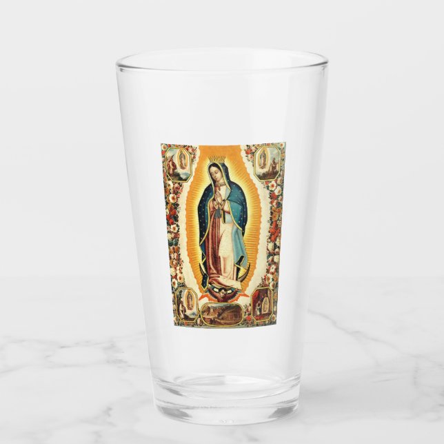 Our Lady of Guadalupe Glass (Front)