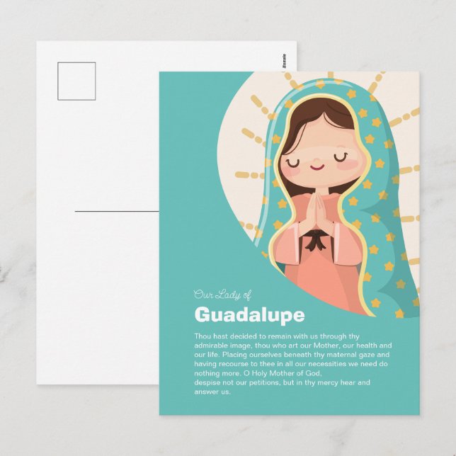 Our Lady of Guadalupe  Holiday Postcard (Front/Back)