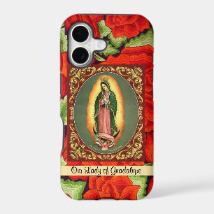 Our Lady of Guadalupe in Prayer w Roses
