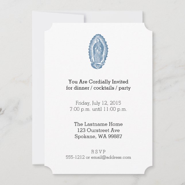 Our Lady of Guadalupe Invitation (Front)
