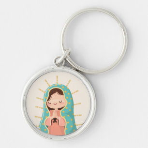 Our Lady of Guadalupe Kawaii Style Key Ring