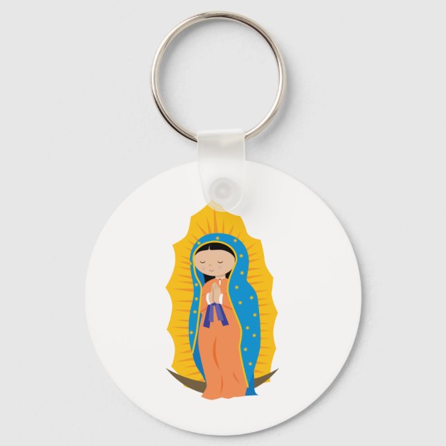 Our Lady of Guadalupe Key Ring (Front)