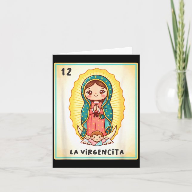 Our Lady Of Guadalupe La Virgencita Mexico For Kid Card (Front)